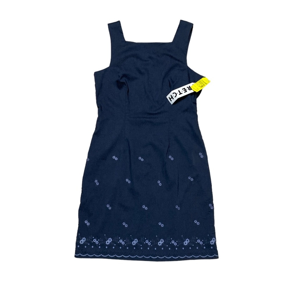 City Triangles Sleeveless Dress Women’s 9 Vintage 90’s Embroidered Floral Mini